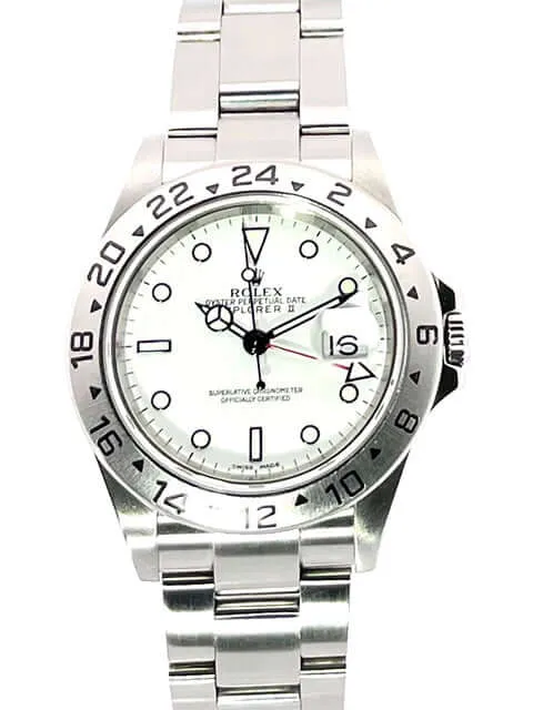 Rolex Explorer II Edelstahl Ref. 16570 Weiß
