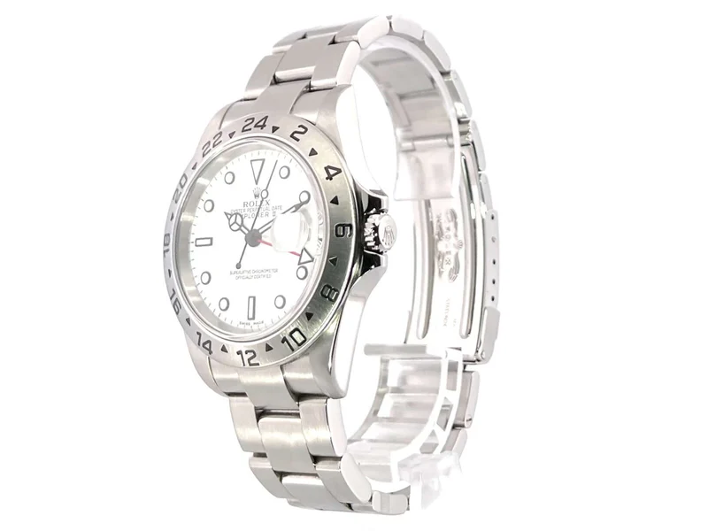 Rolex Explorer II Edelstahl Ref. 16570 Weiß