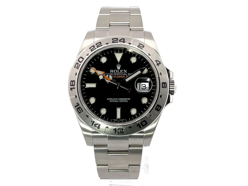 Rolex Explorer II 216570 Schwarz verklebt aus 2012