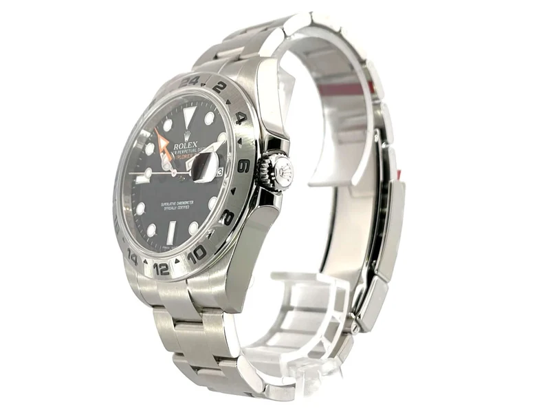 Rolex Explorer II 216570 Schwarz verklebt aus 2012