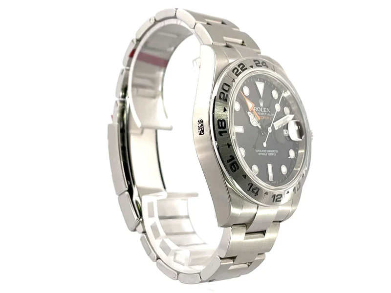 Rolex Explorer II 216570 Schwarz verklebt aus 2012