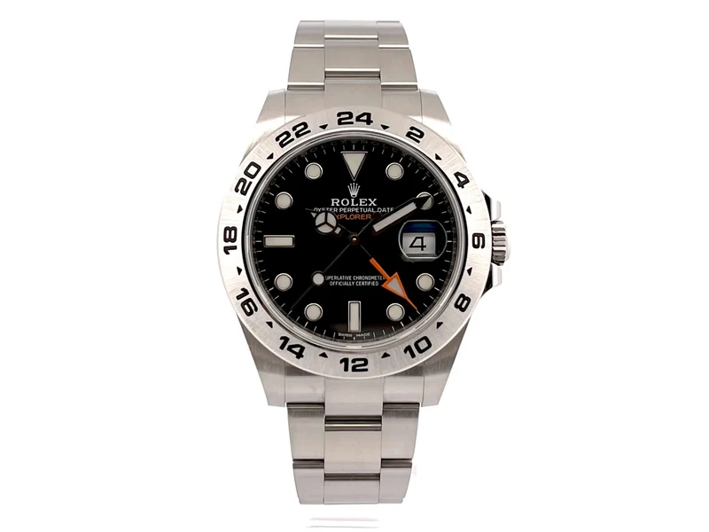 Rolex Explorer II 42 Edelstahl 216570 Schwarz aus 2018