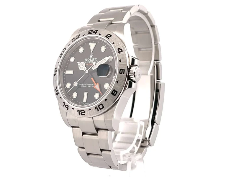 Rolex Explorer II 42 Edelstahl 216570 Schwarz aus 2018