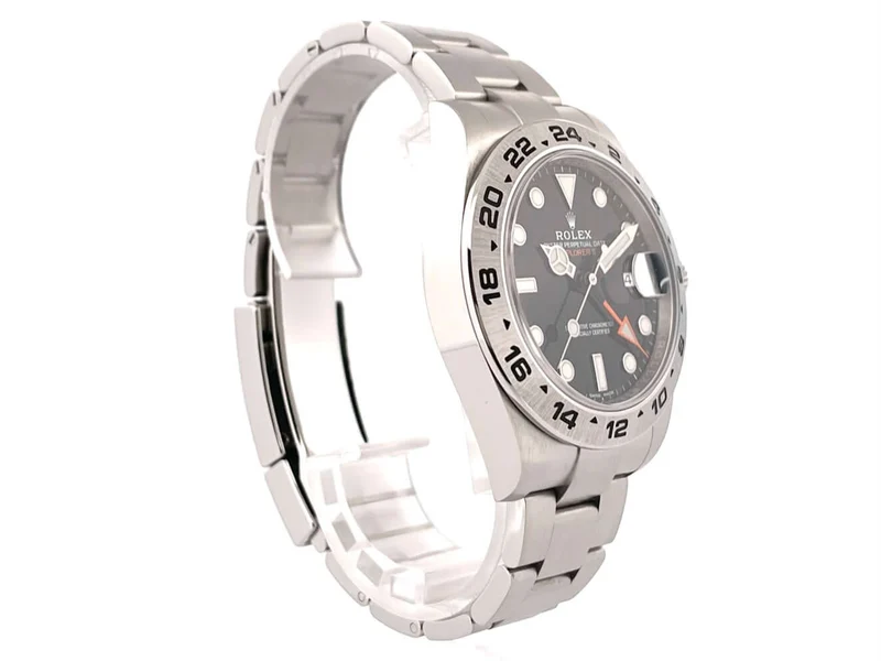 Rolex Explorer II 42 Edelstahl 216570 Schwarz aus 2018