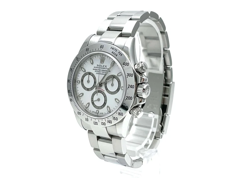 Rolex Daytona Edelstahl 116520 Weiß aus 2002 K-Serie