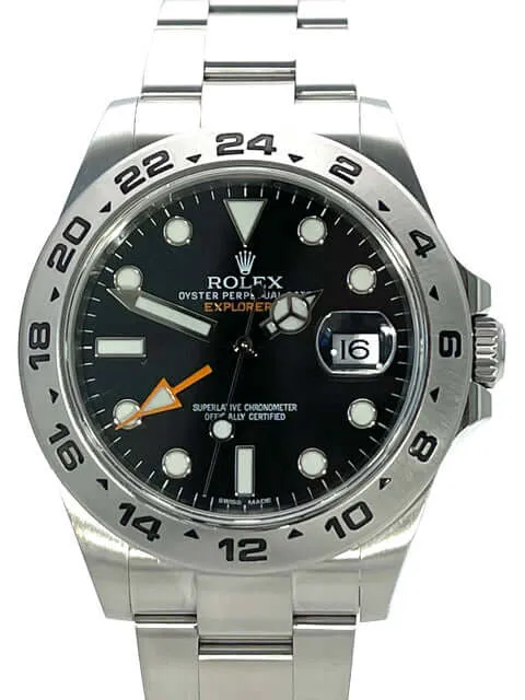 Rolex Explorer II 42 Edelstahl 216570 Schwarz aus 2015 LC100