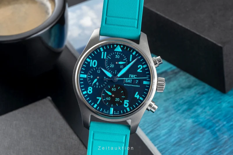 IWC Fliegerchronograph chronograph titanium automatic men's watch IW388108 LP: 9000EUR [2601668]