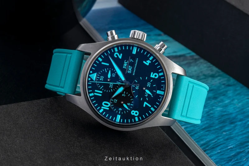 IWC Fliegerchronograph chronograph titanium automatic men's watch IW388108 LP: 9000EUR [2601668]