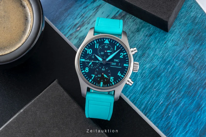 IWC Fliegerchronograph chronograph titanium automatic men's watch IW388108 LP: 9000EUR [2601668]