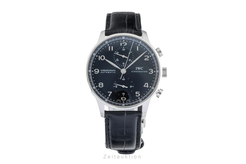 IWC Portugieser chronograph steel automatic men's watch IW371447 LP: 9100EUR [2601187]