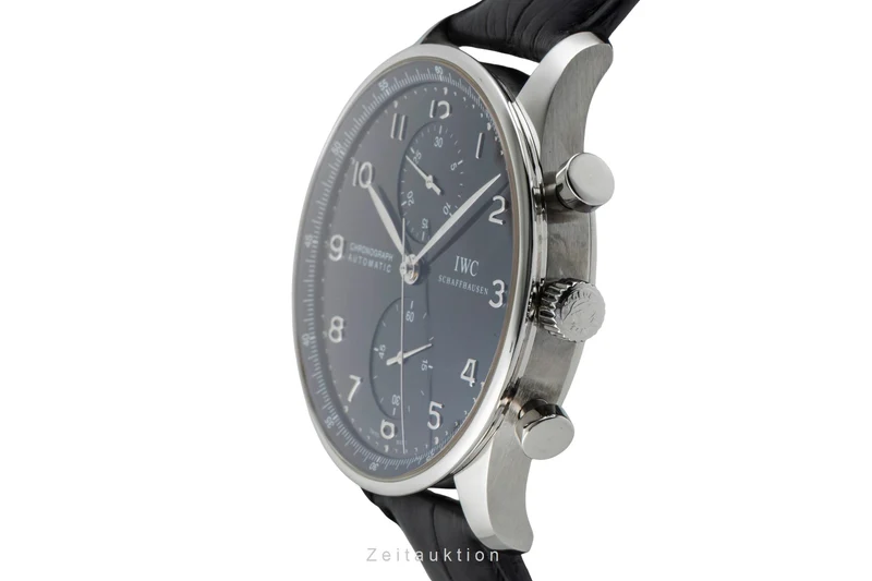 IWC Portugieser chronograph steel automatic men's watch IW371447 LP: 9100EUR [2601187]
