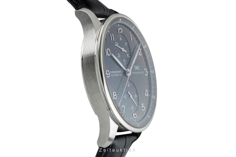 IWC Portugieser chronograph steel automatic men's watch IW371447 LP: 9100EUR [2601187]