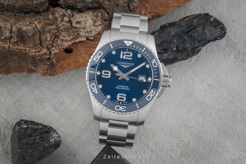 Longines Hydro Conquest steel automatic men's watch L3.782.4.96.6 [2601632]