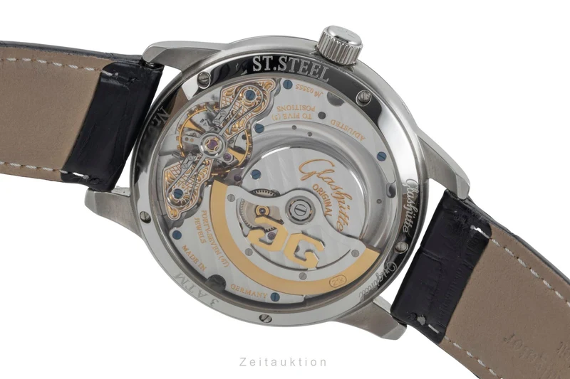 Glashütte PanoMaticLunar steel automatic men's watch 90-02-02-02-04 [2601589]