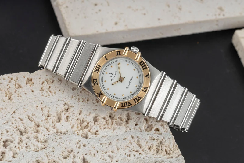 Omega Constellation steel / gold quartz women's watch 795.1080.1 [2601267]