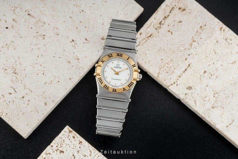 Omega Constellation steel / gold quartz women's watch 795.1080.1 [2601267]