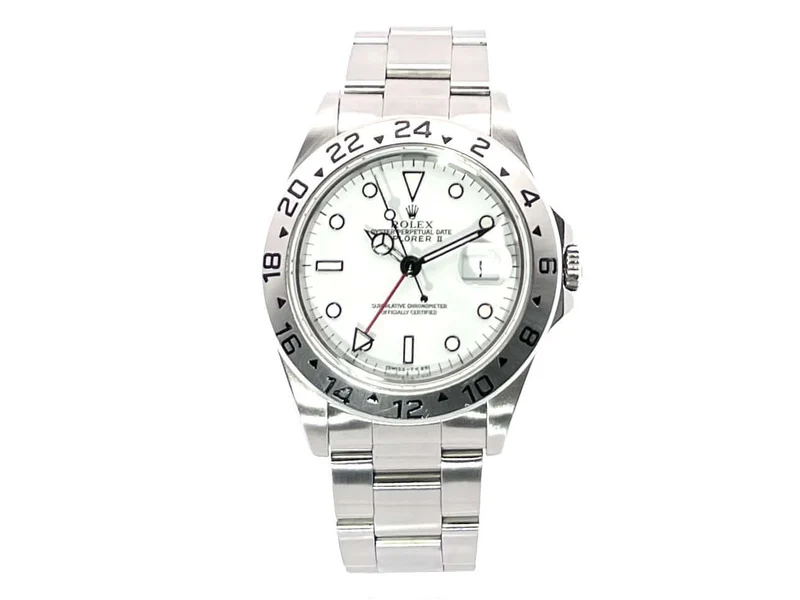 Rolex Explorer II Edelstahl Ref. 16570 Weiß