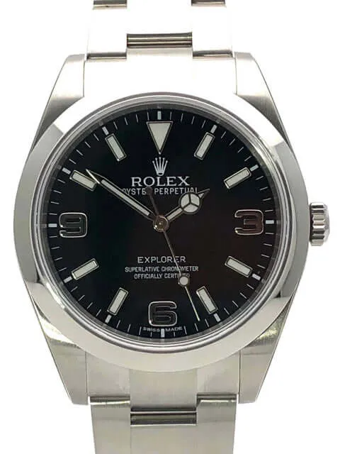 Rolex Explorer I Ref. 214270 Edelstahl verklebt aus 2014 LC100