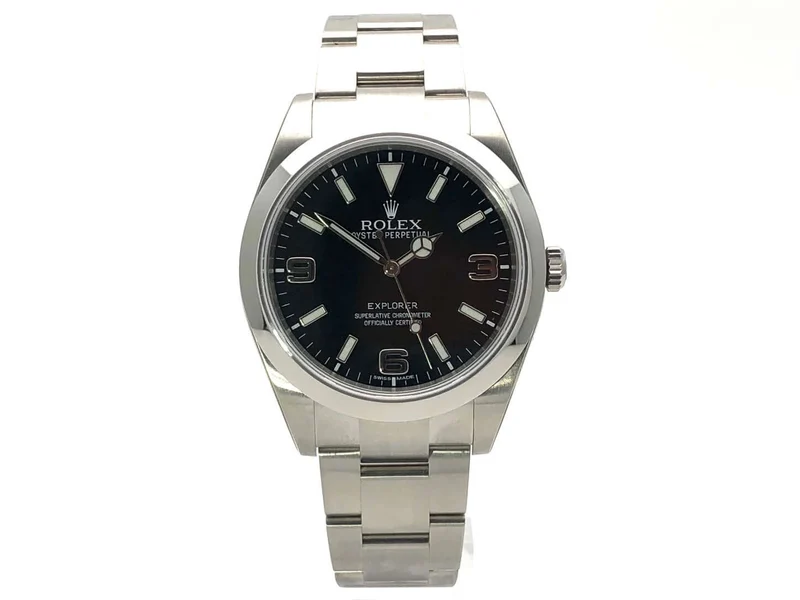 Rolex Explorer I Ref. 214270 Edelstahl verklebt aus 2014 LC100