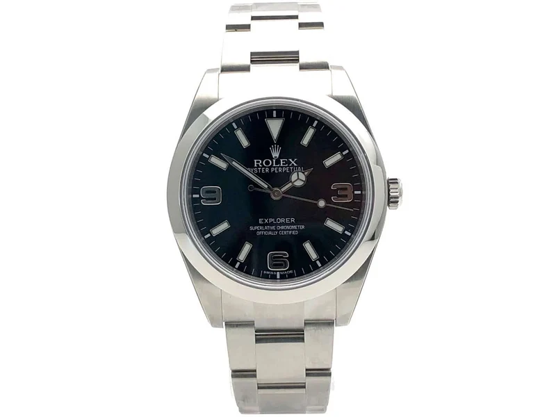 Rolex Explorer I Ref. 214270 Edelstahl LC100 aus 2014 verklebt