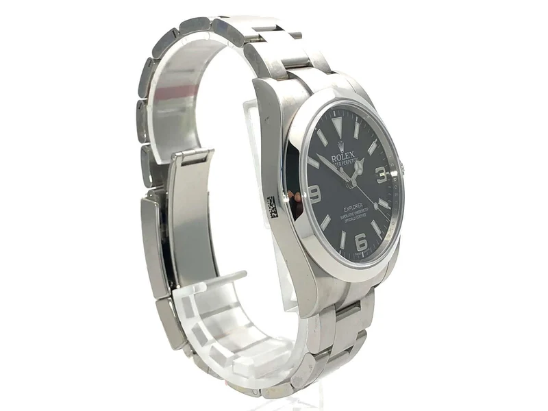 Rolex Explorer I Ref. 214270 Edelstahl LC100 aus 2014 verklebt