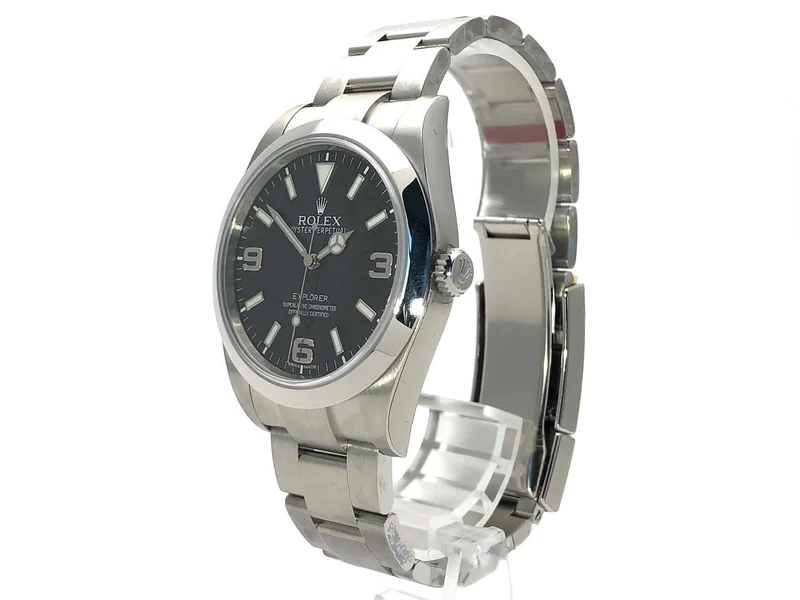 Rolex Explorer I Ref. 214270 Edelstahl LC100 aus 2014 verklebt