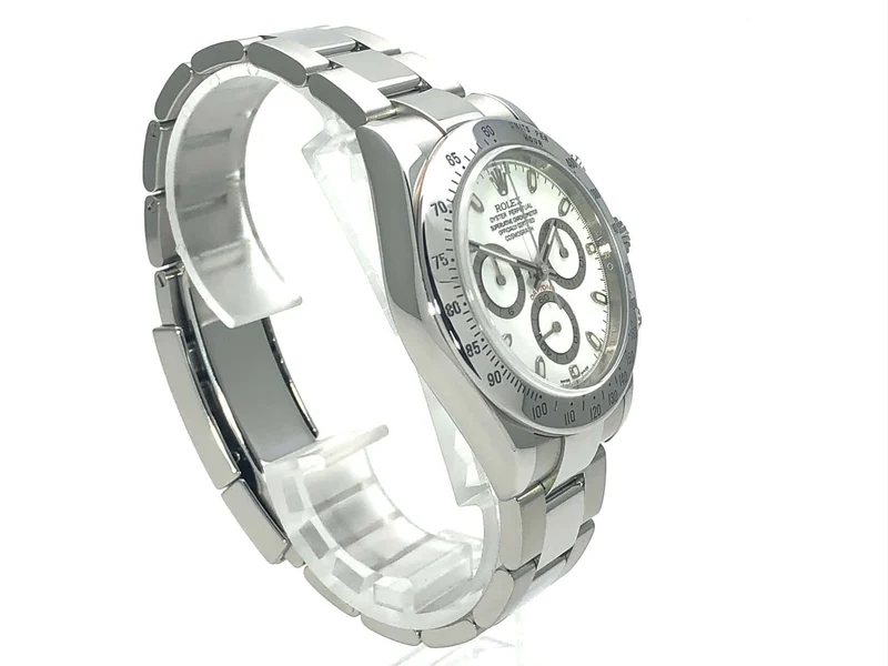 Rolex Daytona Edelstahl 116520 Weiß aus 2009 LC100