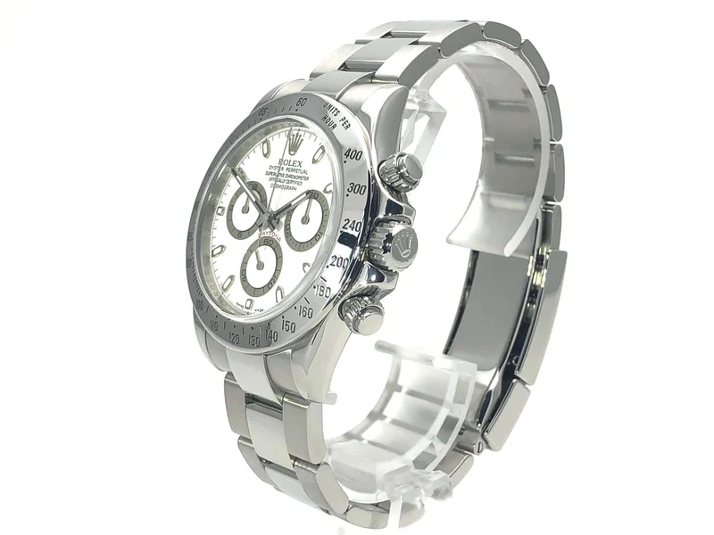 Rolex Daytona Edelstahl 116520 Weiß aus 2009 LC100