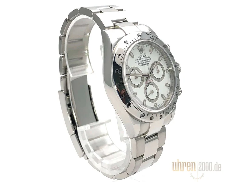 Rolex Daytona Edelstahl 116520 Weiß aus 2012 LC100