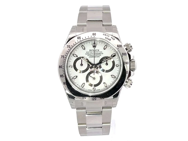 Rolex Daytona Edelstahl 116520 Weiß