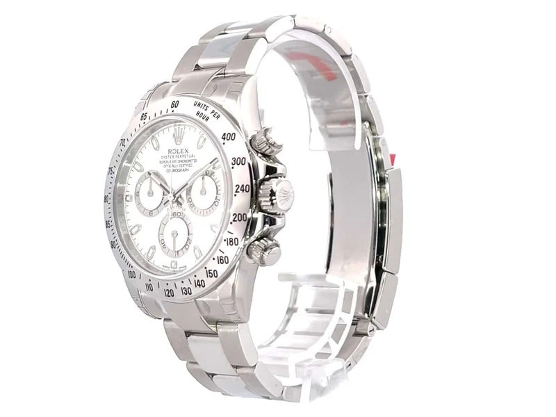 Rolex Daytona Edelstahl 116520 Weiß