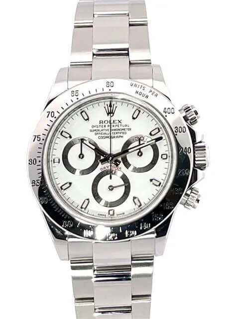 Rolex Daytona Edelstahl 116520 Weiß