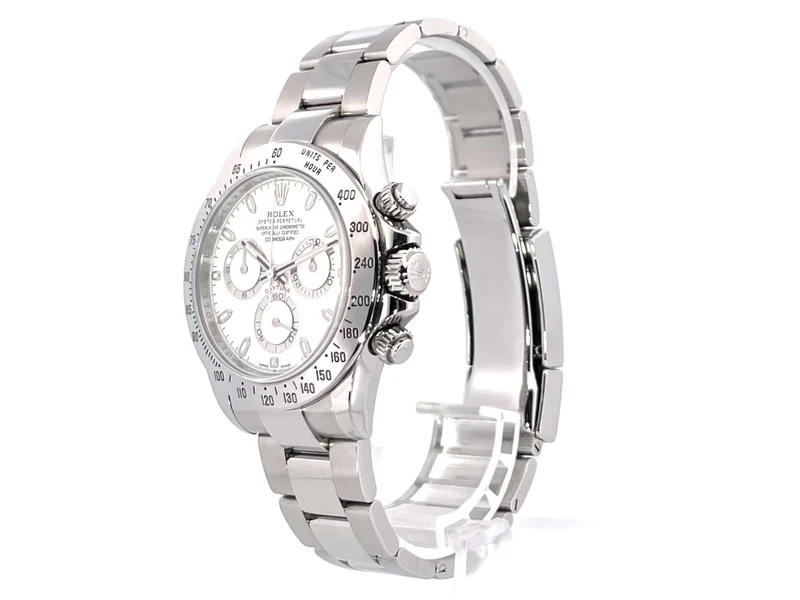Rolex Daytona Edelstahl 116520 Weiß