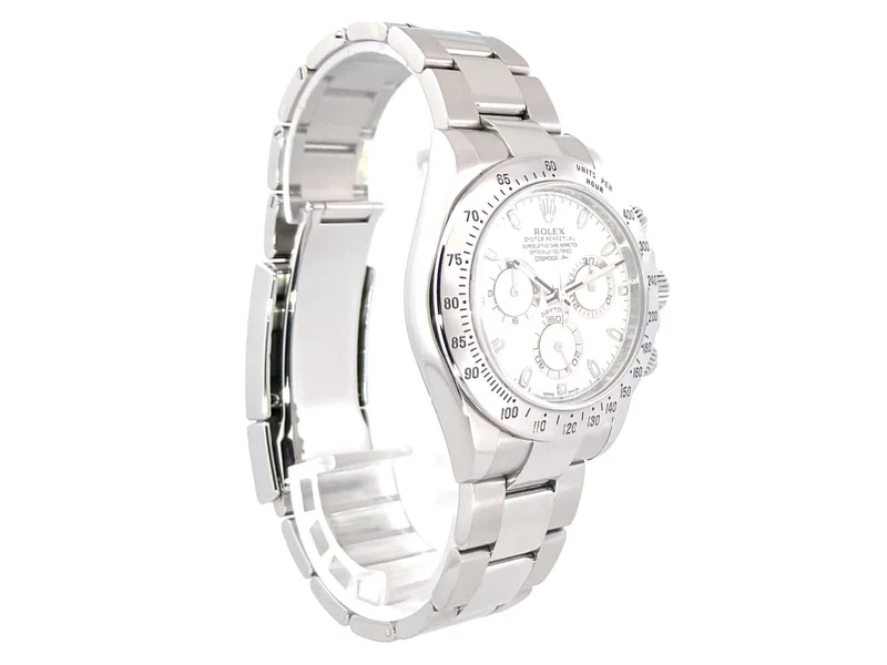 Rolex Daytona Edelstahl 116520 Weiß