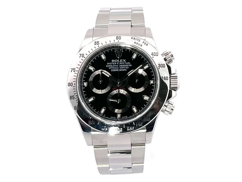 Rolex Daytona Edelstahl 116520 Schwarz