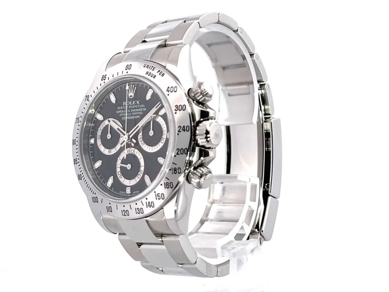 Rolex Daytona Edelstahl 116520 Schwarz