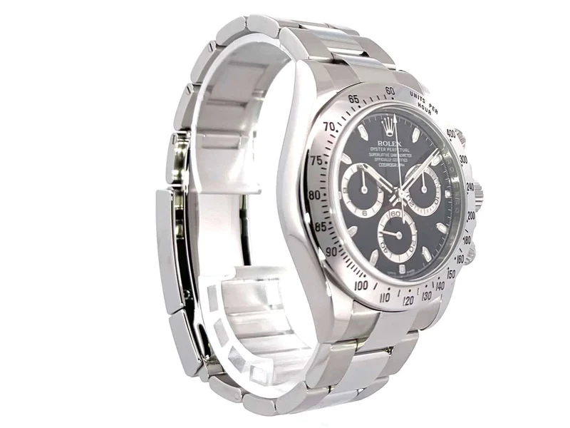 Rolex Daytona Edelstahl 116520 Schwarz