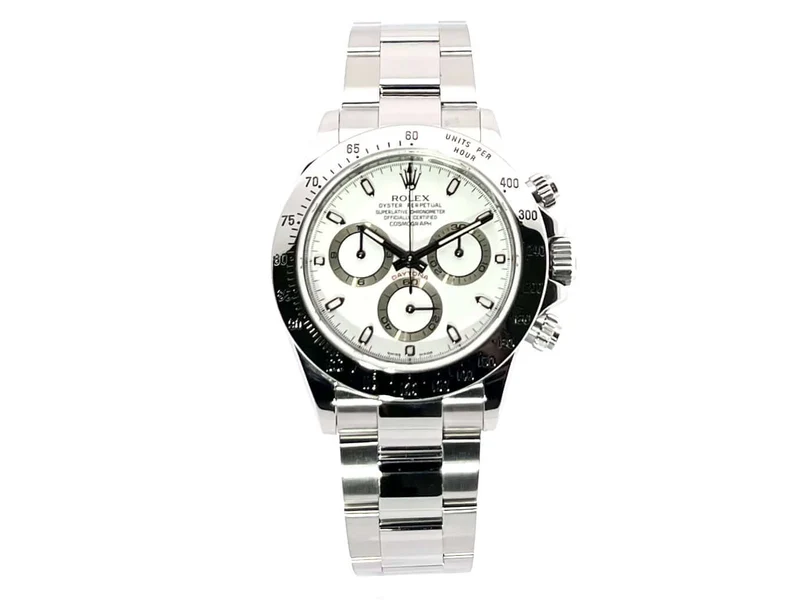 Rolex Daytona Edelstahl 116520 Weiß