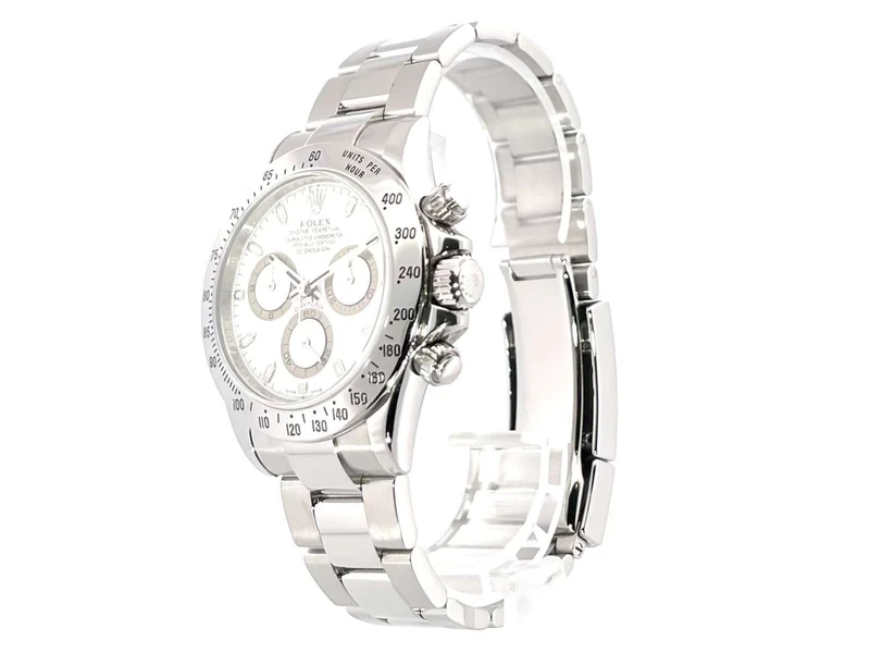 Rolex Daytona Edelstahl 116520 Weiß
