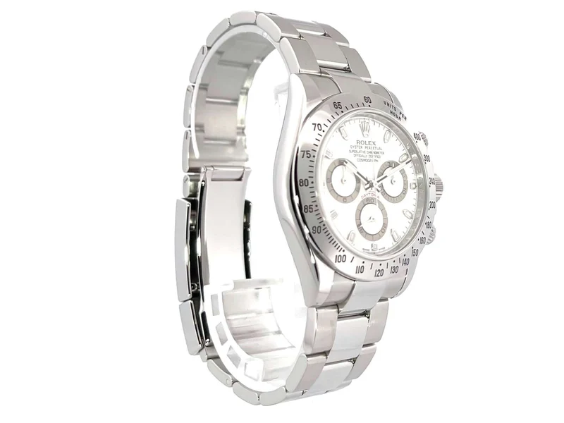 Rolex Daytona Edelstahl 116520 Weiß