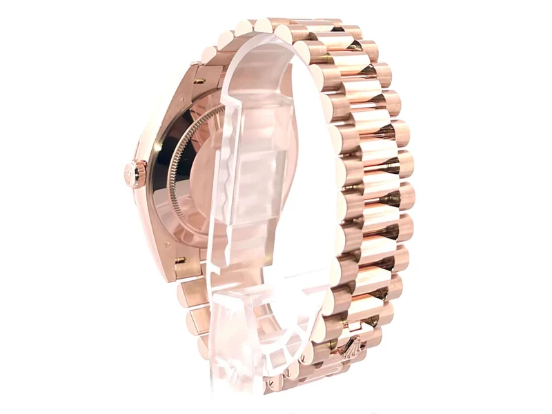 Rolex Day-Date 40 Everose-Gold 228235 Eisenkiesel Diamant