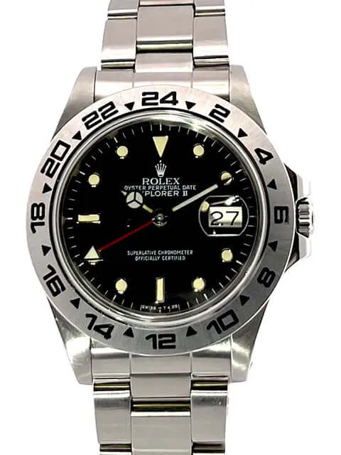 Rolex Explorer II Edelstahl 16550 Schwarz