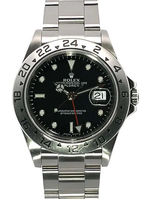 Rolex Explorer II Edelstahl 16570T Schwarz LC100 aus 2004
