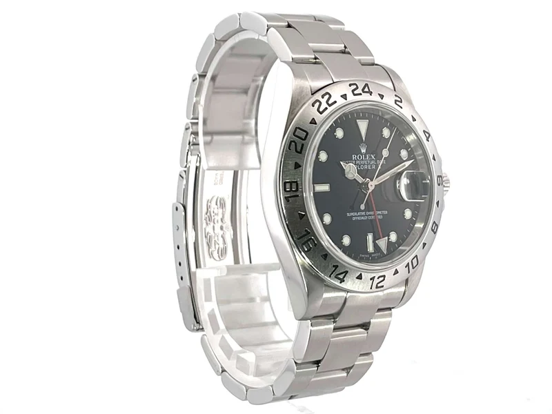 Rolex Explorer II Edelstahl 16570T Schwarz LC100 aus 2004