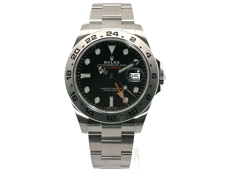 Rolex Explorer II 42 Edelstahl 216570 Schwarz aus 2019