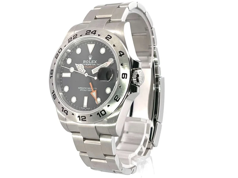 Rolex Explorer II 42 Edelstahl 216570 Schwarz aus 2019
