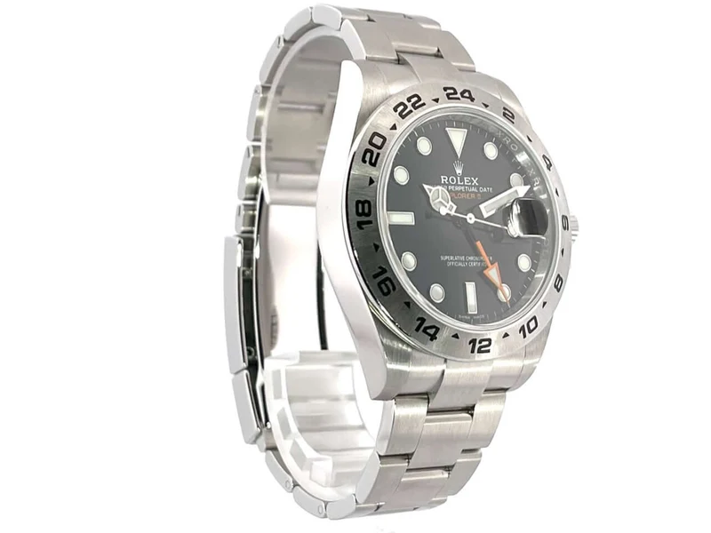 Rolex Explorer II 42 Edelstahl 216570 Schwarz aus 2019