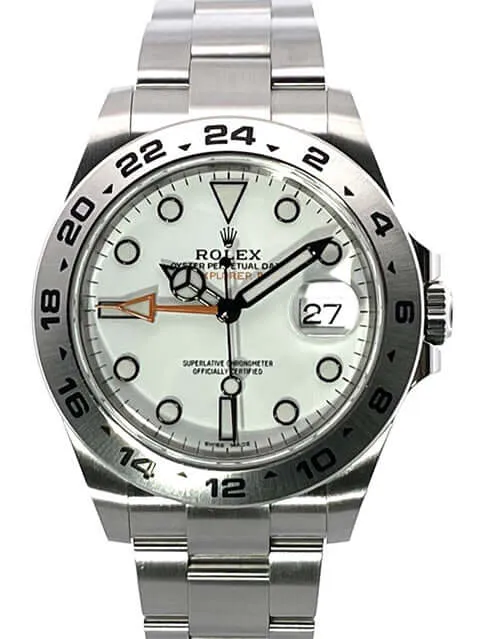 Rolex Explorer II 42 Edelstahl 216570 Weiß aus 2020