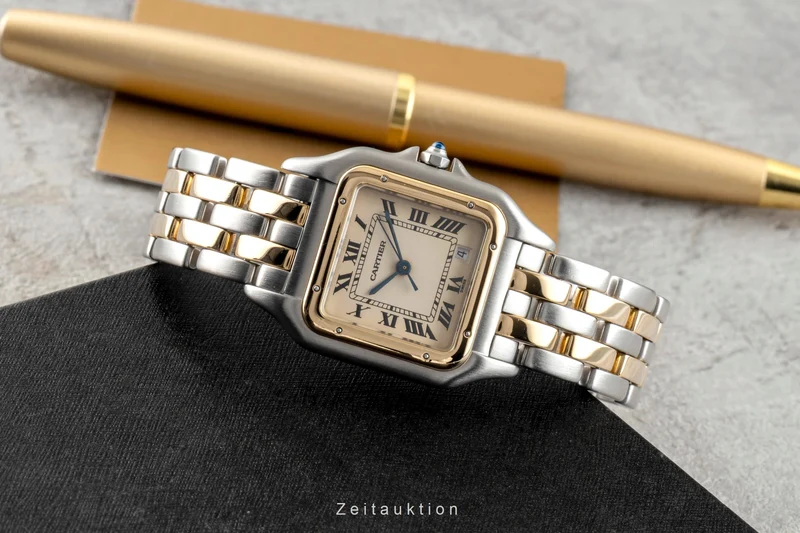 Cartier Panthere steel / gold quartz men's watch 83949 [2601484]