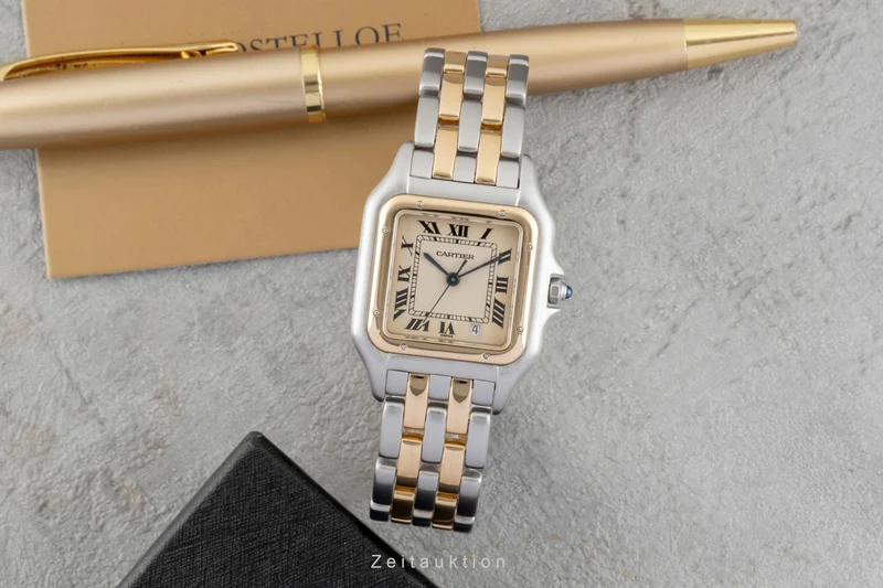 Cartier Panthere steel / gold quartz men's watch 83949 [2601484]